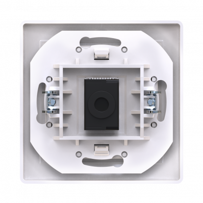 Розетка скрытой установки CADUCEUS ALING PRESTIGE компьютерная с модулем Keystone RJ45 8P8C, cat.6A, UTP (UTP - неэкранированный) (Артикул: 616)