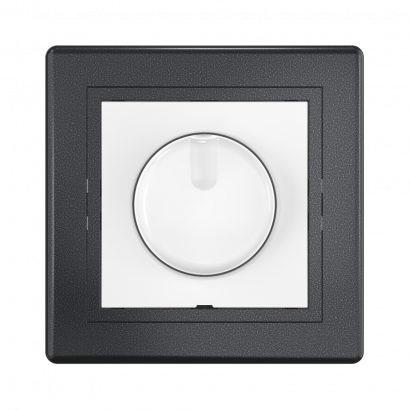 Диммер скрытой установки CADUCEUS ALING PRESTIGE поворотно-нажимной, 40-400ВА, 230В, 50Гц (Артикул: 6173)