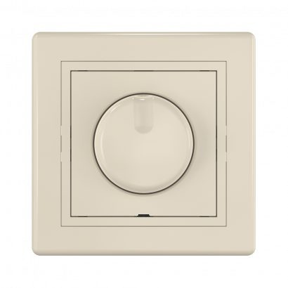 Диммер скрытой установки CADUCEUS ALING PRESTIGE поворотно-нажимной, 40-400ВА, 230В, 50Гц (Артикул: 6173)