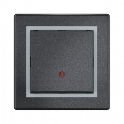 Выключатель скрытой установки CADUCEUS ALING PRESTIGE одноклавишный, с индикацией, 10АХ, 250В~ (Артикул: 625)