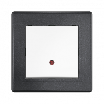 Выключатель скрытой установки CADUCEUS ALING PRESTIGE одноклавишный, с индикацией, 10АХ, 250В~ (Артикул: 625)