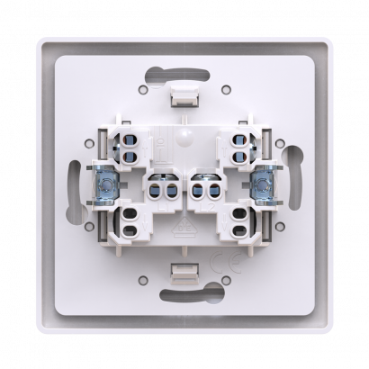 Выключатель скрытой установки CADUCEUS ALING PRESTIGE одноклавишный, перекрёстный, с индикацией, 10АХ, 250В~ (Артикул: 628)