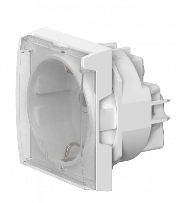 Розетка CADUCEUS ALING MODE электрическая, модульная с крышкой, для скрытой проводки, механизм, 16А, 250 В~ (Артикул: 653.T)