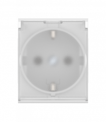 Розетка CADUCEUS ALING MODE электрическая, модульная с крышкой, для скрытой проводки, механизм, 16А, 250 В~ (Артикул: 653.T)