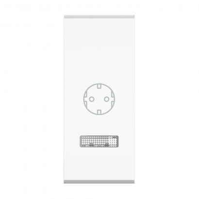 Клавиша CADUCEUS ALING MODE, 1М, с символом розетка, с индикаторным окошком (Артикул: 65426)