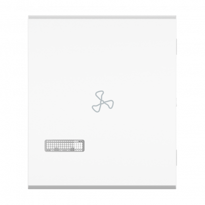 Клавиша CADUCEUS ALING MODE, 2М, с символом вентилятор, с индикаторным окошком (Артикул: 65825)