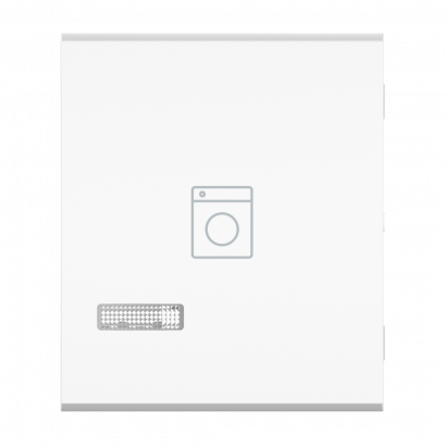 Клавиша CADUCEUS ALING MODE, 2М, с символом стиральная машина, с индикаторным окошком (Артикул: 65827)