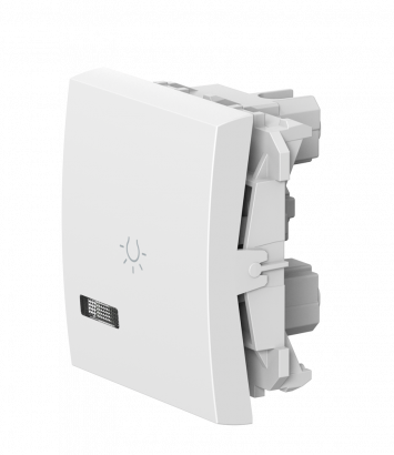 Выключатель кнопочный Свет CADUCEUS ALING MODE для скрытой проводки с индикацией, 10АХ, 250В~, механизм (Артикул: 6590I)