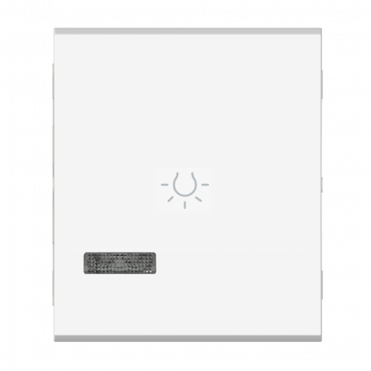 Выключатель кнопочный Свет CADUCEUS ALING MODE для скрытой проводки с индикацией, 10АХ, 250В~, механизм (Артикул: 6590I)