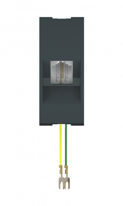 Встраиваемая модульная телефонная розетка CADUCEUS ALING MODE RJ12 6P2C, механизм (Артикул: 661)