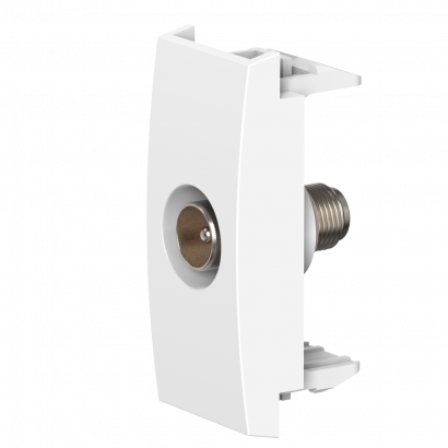 Розетка антенная TV CADUCEUS ALING MODE встраиваемая, одиночная, модульная, механизм (Артикул: 6621)