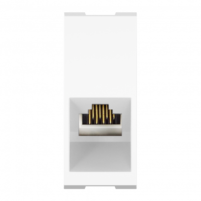 Механизм встраиваемой модульной компьютерной розетки CADUCEUS ALING MODE с модулем Keystone RJ45 8P8C cat.5e, UTP (Артикул: 664)
