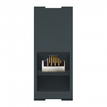 Встраиваемая модульная компьютерная розетка CADUCEUS ALING MODE с модулем Keystone RJ45 8P8C cat.6, UTP, механизм (Артикул: 665)