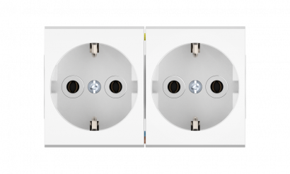 Розетка CADUCEUS ALING MODE электрическая, двухместная, модульная, для скрытой проводки, механизм, 16А, 250 В~ (Артикул: 66512)