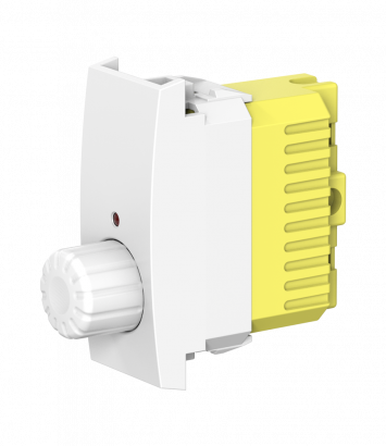 Диммер CADUCEUS ALING MODE для скрытой проводки, поворотно-нажимной, с индикацией, 40-300ВА, 230В~ (Артикул: 667)