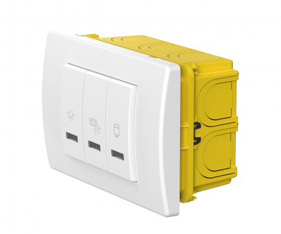 Комплект выключателей CADUCEUS ALING MODE для ванной комнаты, 10А/16А, 250В~ (Артикул: 66911)