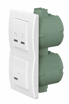 Комплект выключателей CADUCEUS ALING MODE для ванной комнаты, 10А/16А, 250В~ (Артикул: 66912)