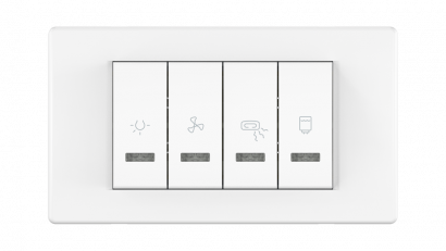 Комплект выключателей CADUCEUS ALING MODE для ванной комнаты, 10А/16А, 250В~ (Артикул: 66913)