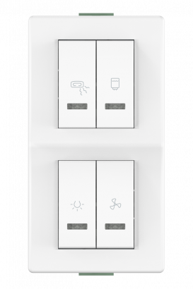 Комплект выключателей CADUCEUS ALING MODE для ванной комнаты, 16А, 250В~ (Артикул: 66914)