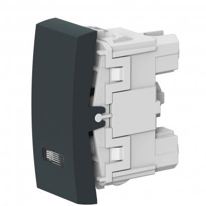 Выключатель одноклавишный CADUCEUS ALING MODE для скрытой проводки с индикацией при включении, 16АХ, 250В~, механизм (Артикул: 6692)