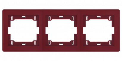Рамка CADUCEUS ALING PRESTIGE декоративная, трёхместная, горизонтальная (Артикул: 6703)