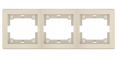 Рамка CADUCEUS ALING PRESTIGE декоративная, трёхместная, горизонтальная (Артикул: 6703)