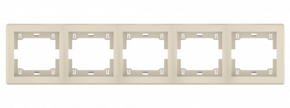 Рамка CADUCEUS ALING PRESTIGE декоративная, пятиместная, горизонтальная (Артикул: 6705)