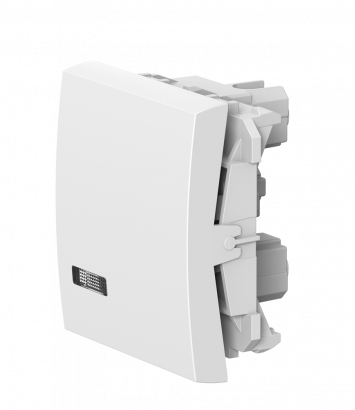 Выключатель CADUCEUS ALING MODE для скрытой проводки, перекрёстный с индикацией, 16АХ, 250В~, механизм (Артикул: 671)