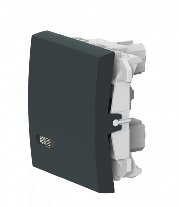 Выключатель CADUCEUS ALING MODE для скрытой проводки, перекрёстный с индикацией, 16АХ, 250В~, механизм (Артикул: 671)