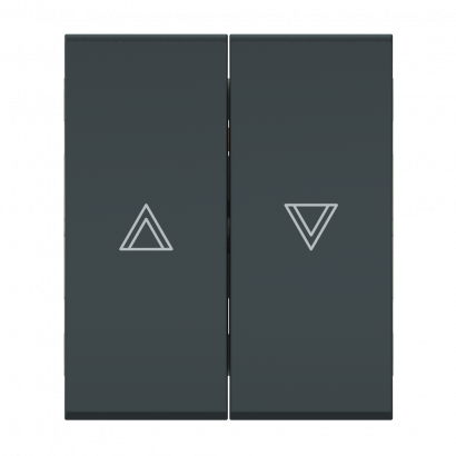 Выключатель двухклавишный кнопочный для жалюзи CADUCEUS ALING MODE для скрытой проводки, 10А, 250В~, механизм (Артикул: 690)