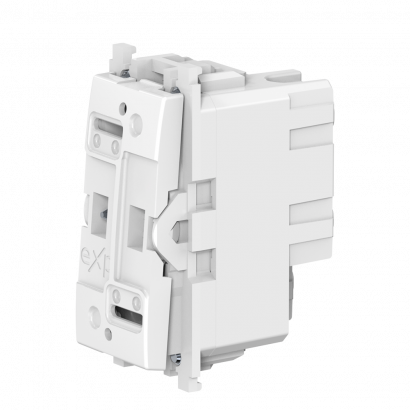 Выключатель CADUCEUS ALING EXPERIENCE для скрытой проводки, с нейтралью, 16АХ, 250В~, механизм (Артикул: 72105)