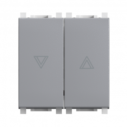 Выключатель встраиваемый CADUCEUS ALING EXPERIENCE для рольставней/жалюзи, кнопочный, 16А, 250В~ (Артикул: 72114)