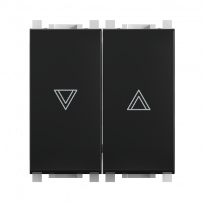 Выключатель встраиваемый CADUCEUS ALING EXPERIENCE для рольставней/жалюзи, кнопочный, 16А, 250В~ (Артикул: 72114)