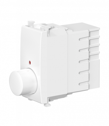 Диммер CADUCEUS ALING EXPERIENCE для скрытой проводки, поворотно-нажимной, с индикацией, 40-300ВА, 230В~ (Артикул: 72201)