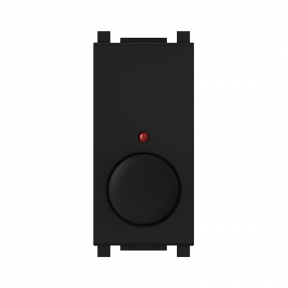 Диммер CADUCEUS ALING EXPERIENCE для скрытой проводки, поворотно-нажимной, с индикацией, 40-300ВА, 230В~ (Артикул: 72201)