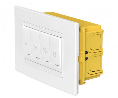 Комплект встраиваемых выключателей CADUCEUS ALING EXPERIENCE для ванной комнаты, 16А, 250В~ (Артикул: 72304)