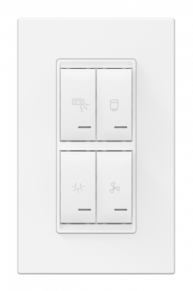 Комплект встраиваемых выключателей CADUCEUS ALING EXPERIENCE для ванной комнаты, 16А, 250В~ (Артикул: 72324)