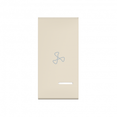 Клавиша CADUCEUS ALING EXPERIENCE, 1М, с символом вентилятор, с индикаторным окошком (Артикул: 73206)