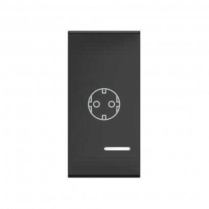 Клавиша CADUCEUS ALING EXPERIENCE, 1М, с символом розетка, с индикаторным окошком (Артикул: 73207)