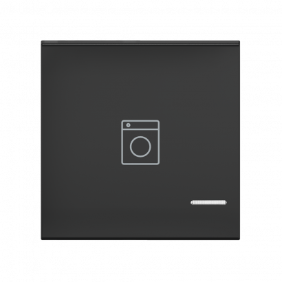 Клавиша CADUCEUS ALING EXPERIENCE, 2М, с символом стиральная машина, с индикаторным окошком (Артикул: 73408)