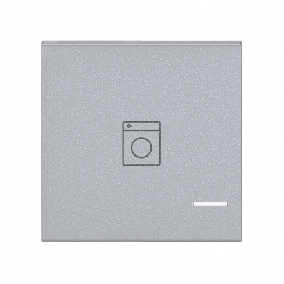 Клавиша CADUCEUS ALING EXPERIENCE, 2М, с символом стиральная машина, с индикаторным окошком (Артикул: 73408)