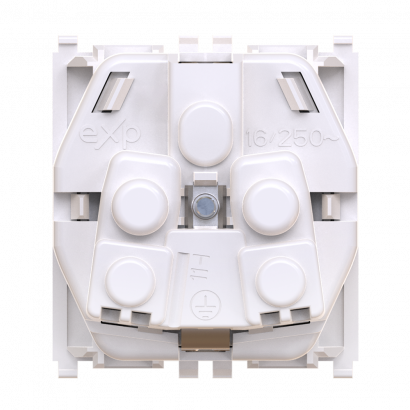 Розетка CADUCEUS ALING EXPERIENCE электрическая, модульная, для скрытой проводки, механизм, 16А, 250 В~ (Артикул: 74101)