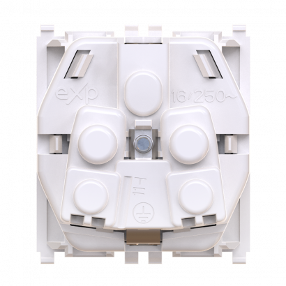 Розетка CADUCEUS ALING EXPERIENCE электрическая, модульная, для скрытой проводки, механизм, 16А, 250 В~ (Артикул: 74102)