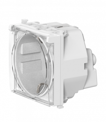 Розетка CADUCEUS ALING EXPERIENCE электрическая, модульная с крышкой, для скрытой проводки, механизм, 16А, 250 В~ (Артикул: 74103.T)