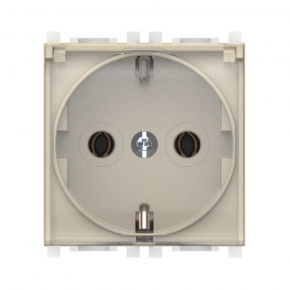 Розетка CADUCEUS ALING EXPERIENCE электрическая, модульная с крышкой, для скрытой проводки, механизм, 16А, 250 В~ (Артикул: 74103.T)