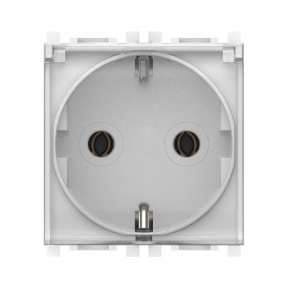 Розетка CADUCEUS ALING EXPERIENCE электрическая, модульная с крышкой, для скрытой проводки, механизм, 16А, 250 В~ (Артикул: 74153.T)