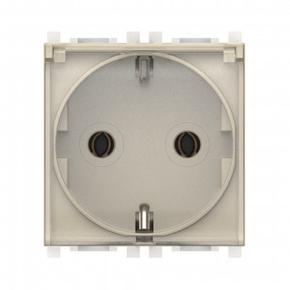 Розетка CADUCEUS ALING EXPERIENCE электрическая, модульная с крышкой, для скрытой проводки, механизм, 16А, 250 В~ (Артикул: 74153.T)