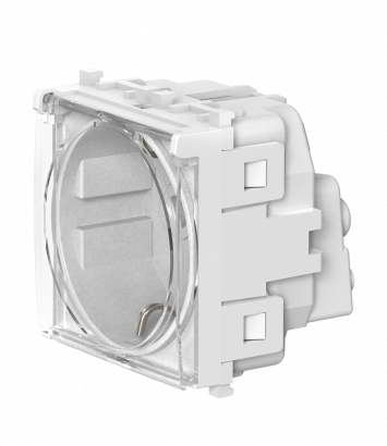 Розетка CADUCEUS ALING EXPERIENCE электрическая, модульная с крышкой, для скрытой проводки, механизм, 16А, 250 В~ (Артикул: 74154.T)