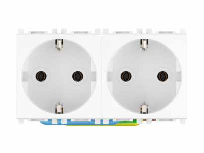 Розетка CADUCEUS ALING EXPERIENCE электрическая, трехместная, модульная, для скрытой проводки, механизм, 16А, 250 В~ (Артикул: 74163)