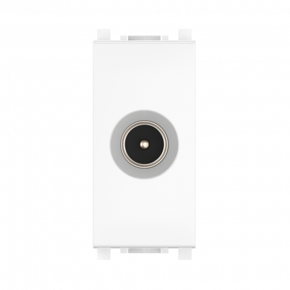 Розетка антенная TV CADUCEUS ALING EXPERIENCE для скрытой проводки, одиночная, модульная, одиночная (Артикул: 74261)